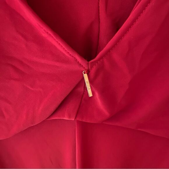 MISA Los Angeles Xenia Dress red jersey draped tie maxi Revolve $330 Sz S - Picture 8 of 11